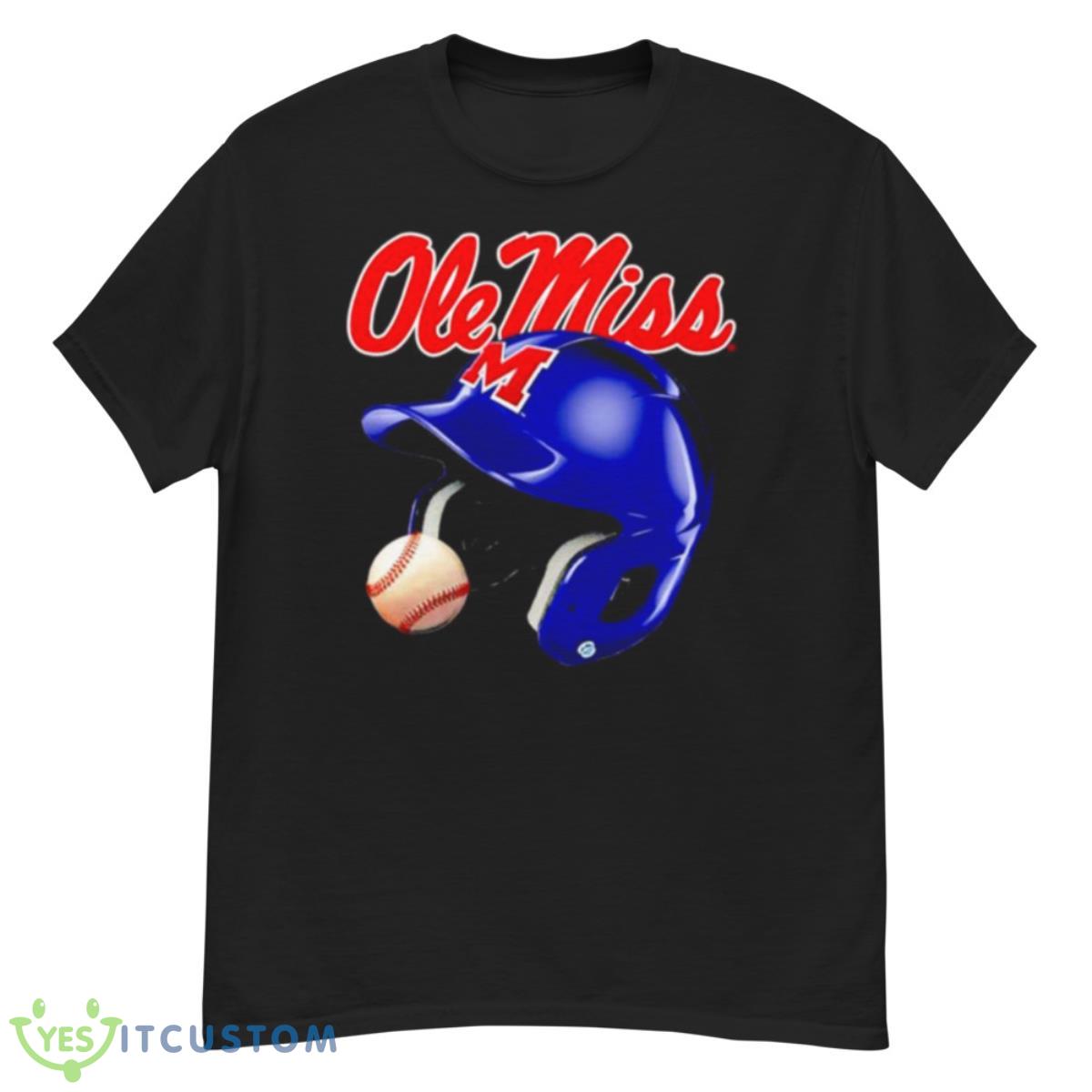 Ole Miss Rebels Batting Helmet Shirt 12 Ole Miss Rebels Batting Helmet Shirt - G500 Men’s Classic T-Shirt