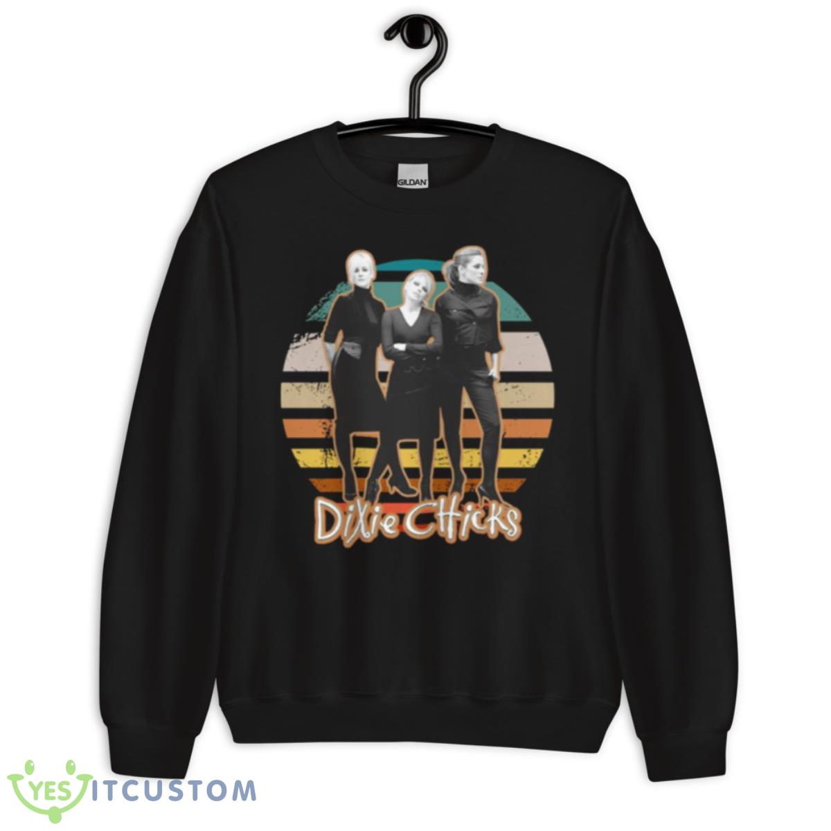 On Retro Sunset Dixie Chicks Shirt 3 On Retro Sunset Dixie Chicks Shirt - Unisex Crewneck Sweatshirt
