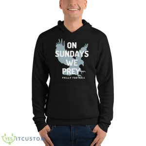 On Sundays We Pray Philly Football Shirt - Unisex Fleece Pullover Hoodie