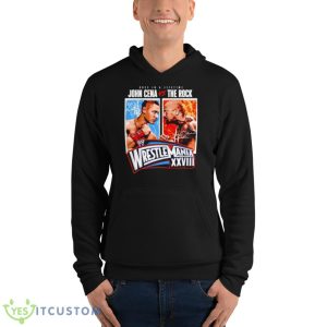 Once In A Lifetime John Cena Vs The Rock WrestleMania XXVIII Match Shirt - Unisex Fleece Pullover Hoodie