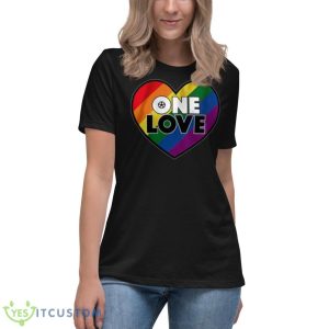 One Love Heart LGBShirt 11 One Love Heart LGBShirt - Women's Relaxed Short Sleeve Jersey Tee