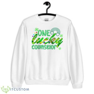 One Lucky Counselor St Patricks Day Shirt - Unisex Heavy Blend Crewneck Sweatshirt