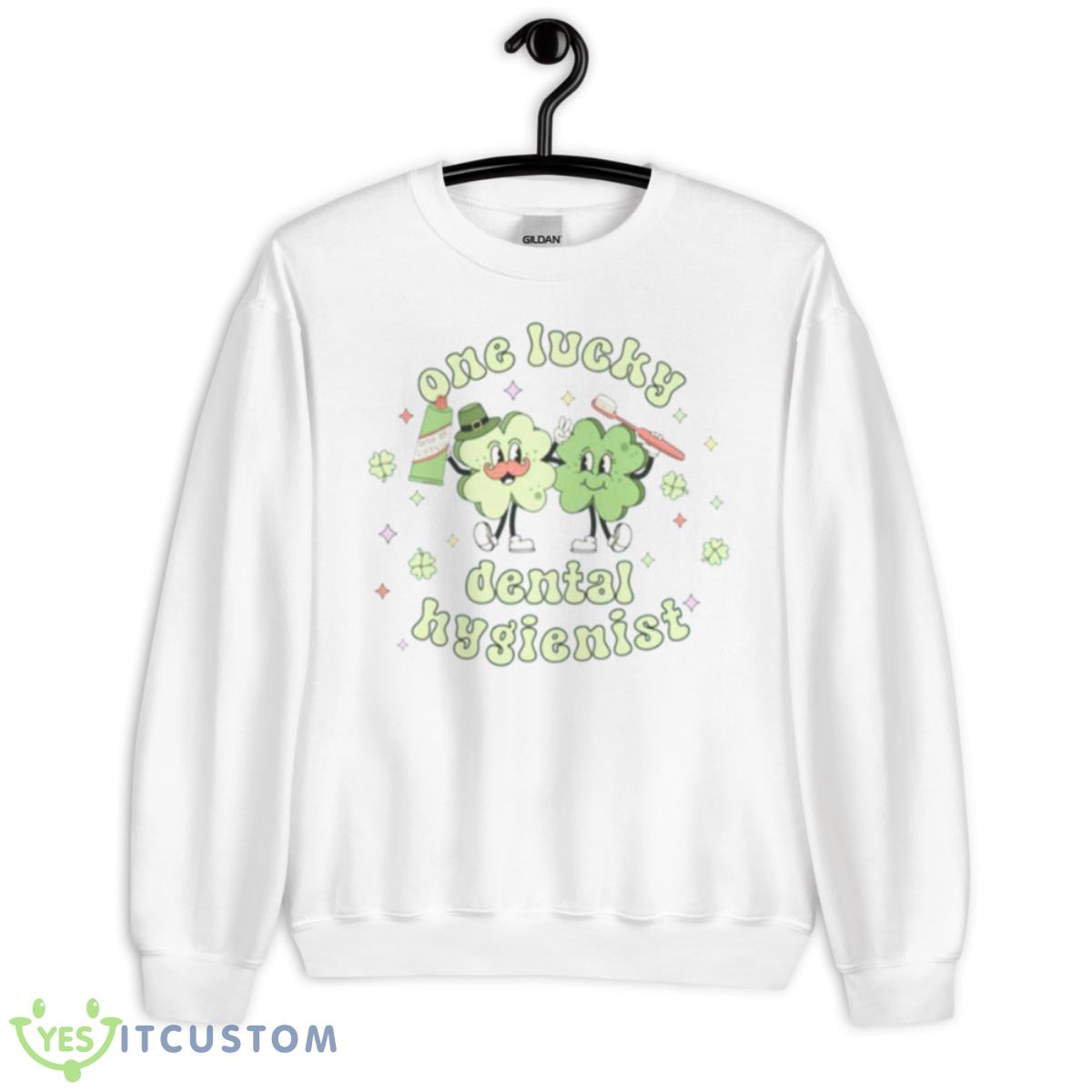One Lucky Dental Hygienist Cute Shirt 11 One Lucky Dental Hygienist Cute Shirt - Unisex Heavy Blend Crewneck Sweatshirt