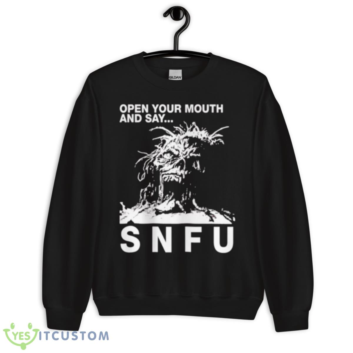Open Your Mouth Snfu Vintage Shirt 3 Open Your Mouth Snfu Vintage Shirt - Unisex Crewneck Sweatshirt