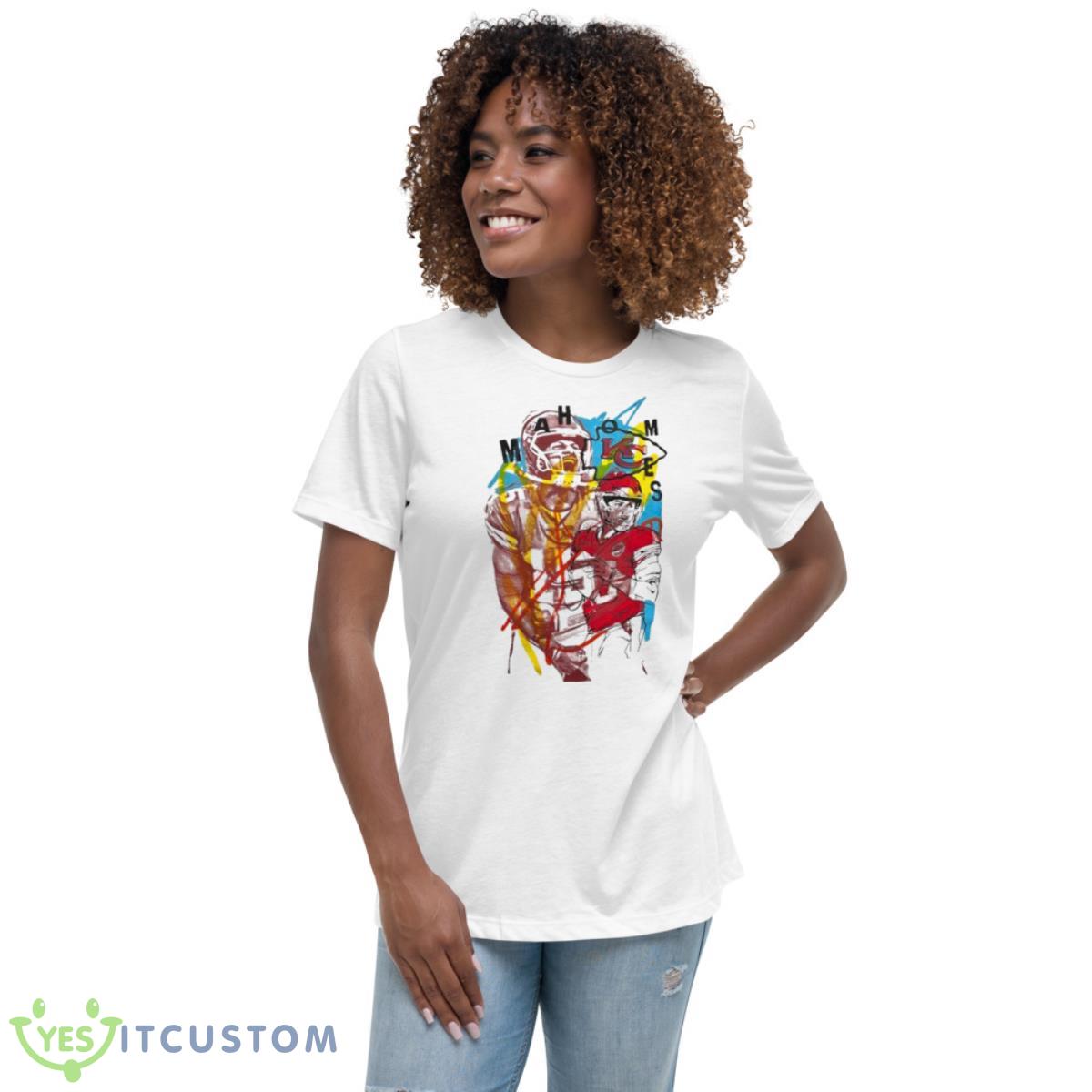 Original Patrick Mahomes Artist Series Shirt 5 Original Patrick Mahomes Artist Series Shirt - Women's Relaxed Short Sleeve Jersey Tee