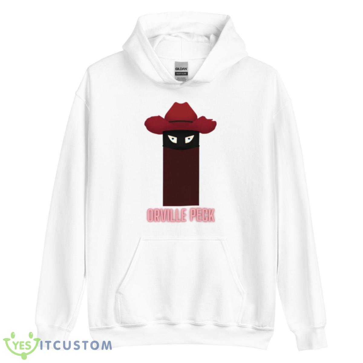 Orville Cowboy Peck Face E Shirt 3 Orville Cowboy Peck Face E Shirt - Unisex Heavy Blend Hooded Sweatshirt
