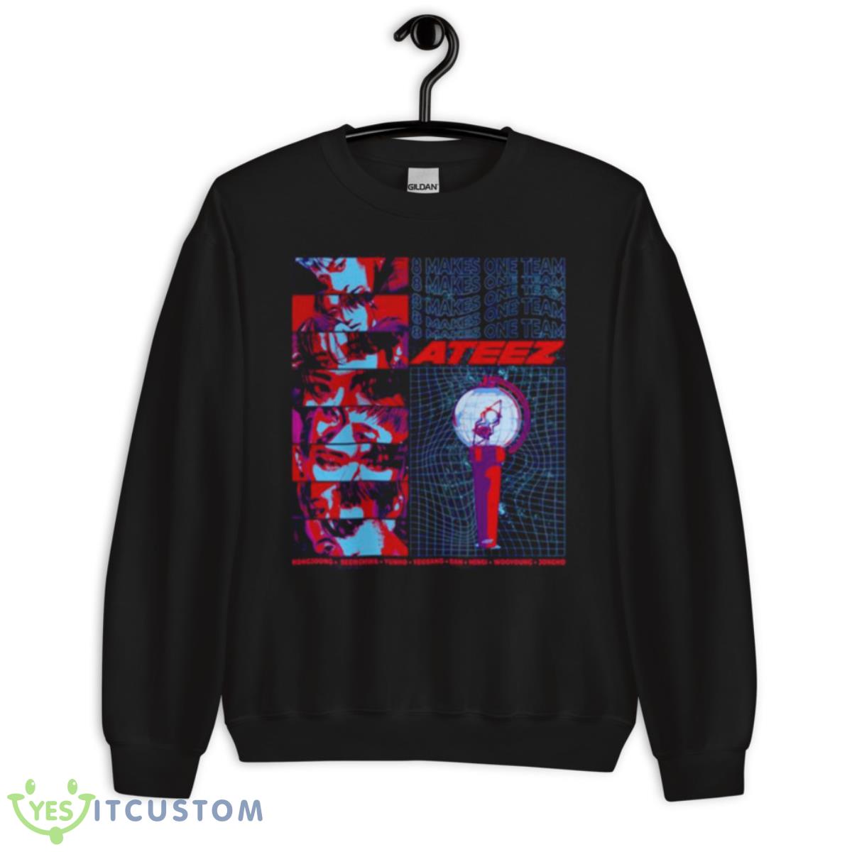 Ot8 Retro Streetwear Inspired Design Ateez Shirt 3 Ot8 Retro Streetwear Inspired Design Ateez Shirt - Unisex Crewneck Sweatshirt