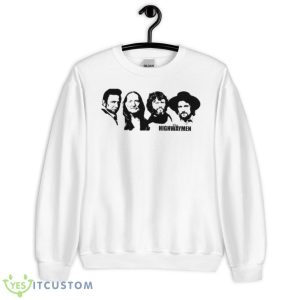 Outlaw Country Supergroup The Black Stencil Shirt - Unisex Heavy Blend Crewneck Sweatshirt