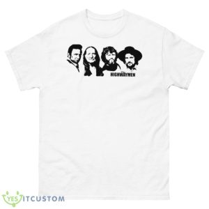 Outlaw Country Supergroup The Black Stencil Shirt - 500 Men’s Classic Tee Gildan