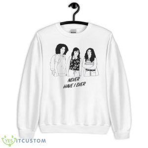 Outline Design Never Have I Ever Shirt - Unisex Heavy Blend Crewneck Sweatshirt