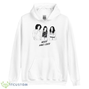 Outline Design Never Have I Ever Shirt - Unisex Heavy Blend Hooded Sweatshirt