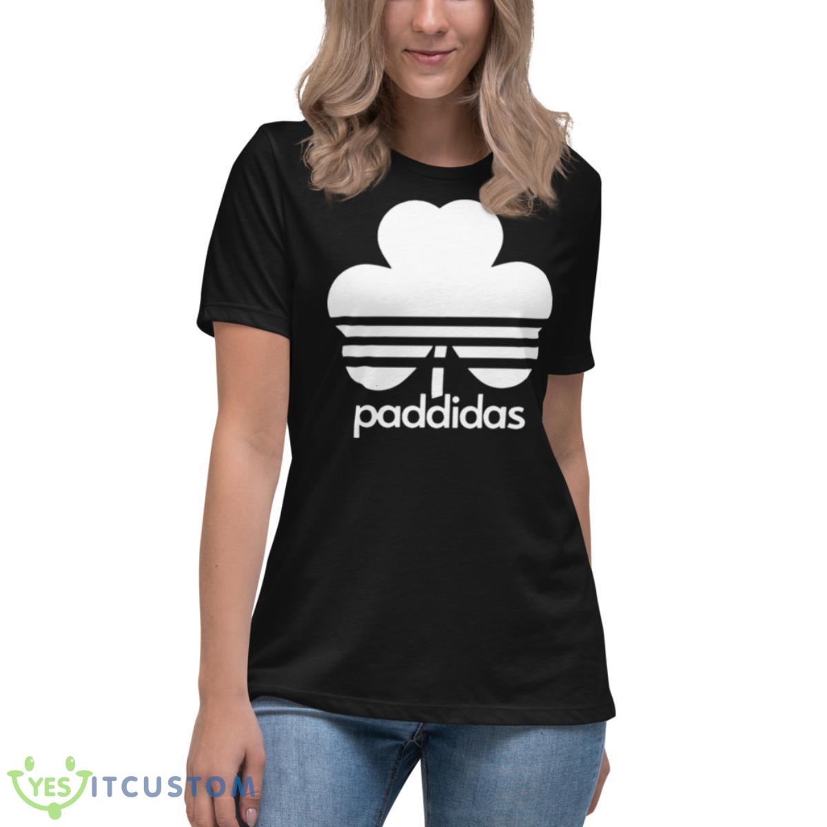 Paddidas Lucky Shamrock Shirt 6 Paddidas Lucky Shamrock Shirt - Women's Relaxed Short Sleeve Jersey Tee
