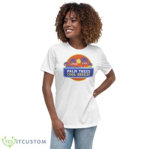Palm Trees Cool Breeze Shirt 9 Palm Trees Cool Breeze Shirt - Women's Relaxed Short Sleeve Jersey Tee
