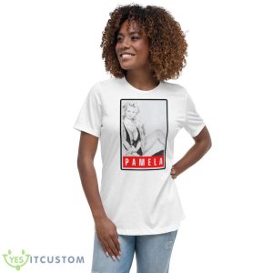 Pamela Anderson In Bikini Shirt 9 Pamela Anderson In Bikini Shirt - Women's Relaxed Short Sleeve Jersey Tee