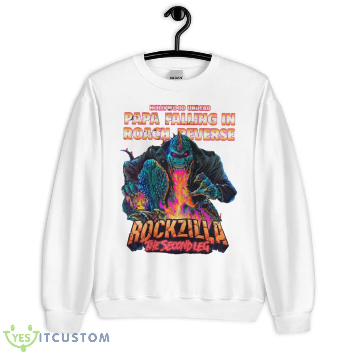 Papa Roach Rockzilla The Second Leg Tour 2023 Shirt 11 Papa Roach Rockzilla The Second Leg Tour 2023 Shirt - Unisex Heavy Blend Crewneck Sweatshirt