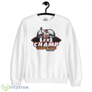 Patrick Mahomes 2X SB MVP Champions 2020, 2023 Shirt - Unisex Heavy Blend Crewneck Sweatshirt