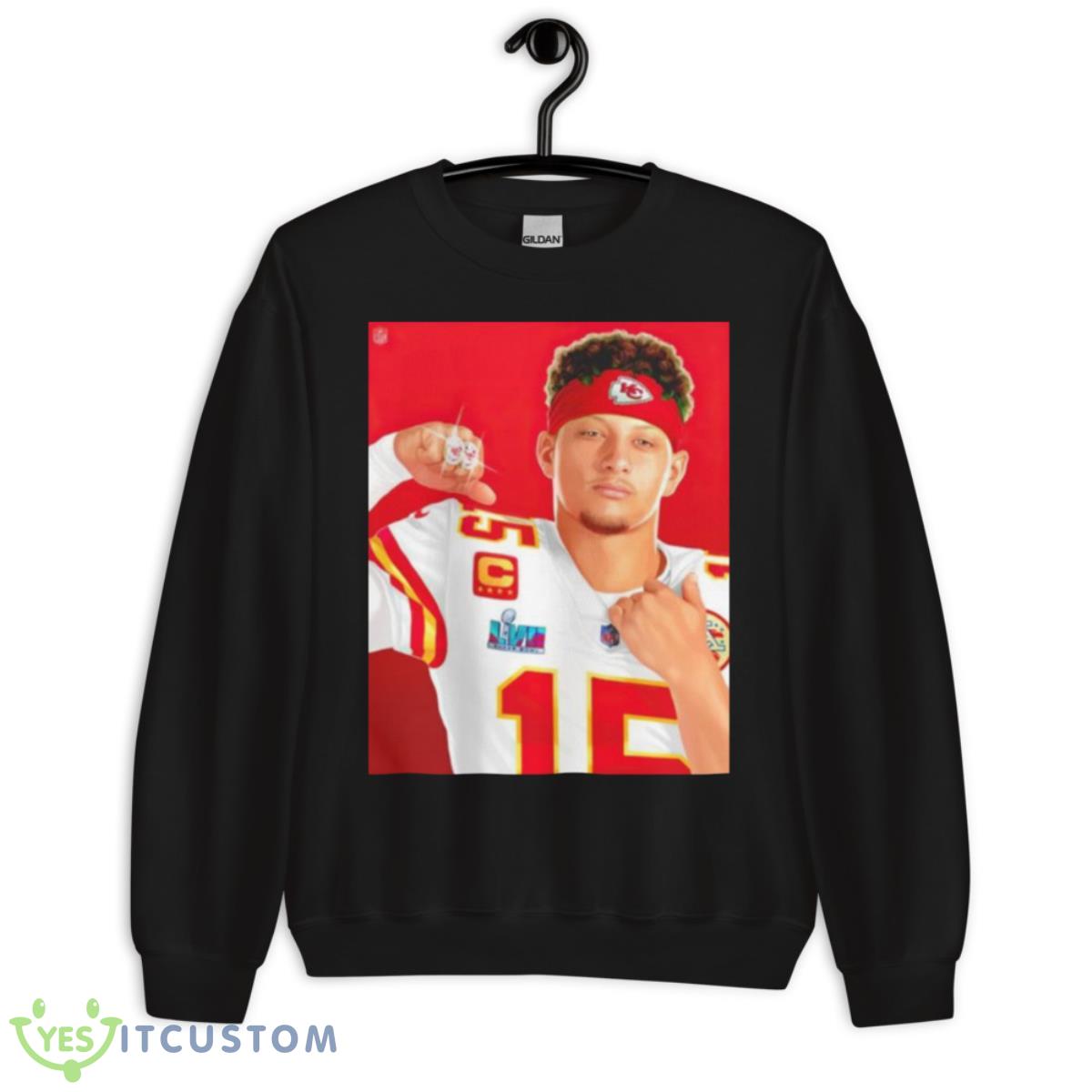 Patrick Mahomes 2x Super Bowl Champion Shirt 3 Patrick Mahomes 2x Super Bowl Champion Shirt - Unisex Crewneck Sweatshirt