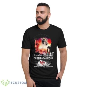 Patrick Mahomes Goat Thank You For The Memories Signature Shirt 7 Patrick Mahomes Goat Thank You For The Memories Signature Shirt - Short Sleeve T-Shirt