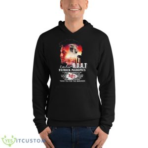 Patrick Mahomes Goat Thank You For The Memories Signature Shirt 9 Patrick Mahomes Goat Thank You For The Memories Signature Shirt - Unisex Fleece Pullover Hoodie