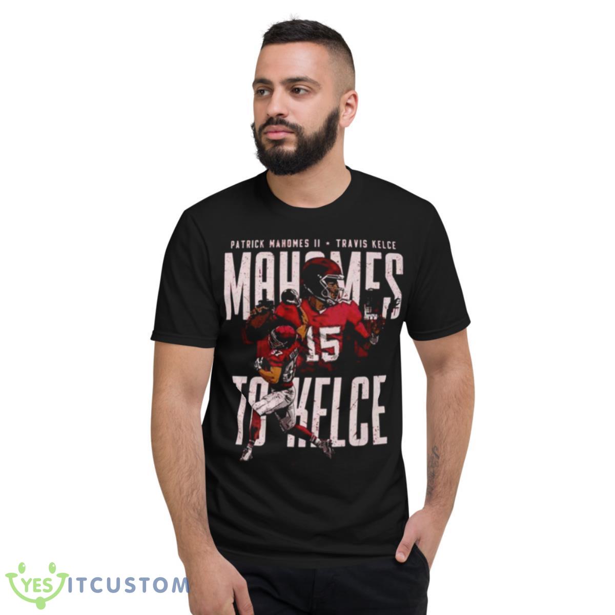 Patrick Mahomes II VS Travis Kelce Kansas City Football Shirt 2 Patrick Mahomes II VS Travis Kelce Kansas City Football Shirt - Short Sleeve T-Shirt