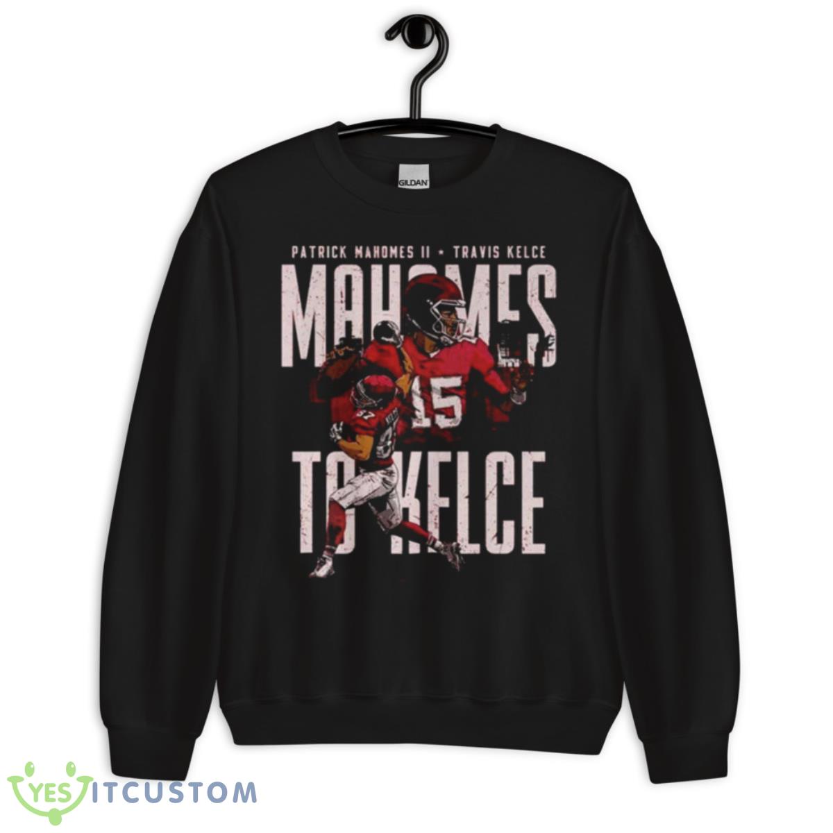 Patrick Mahomes II VS Travis Kelce Kansas City Football Shirt 3 Patrick Mahomes II VS Travis Kelce Kansas City Football Shirt - Unisex Crewneck Sweatshirt