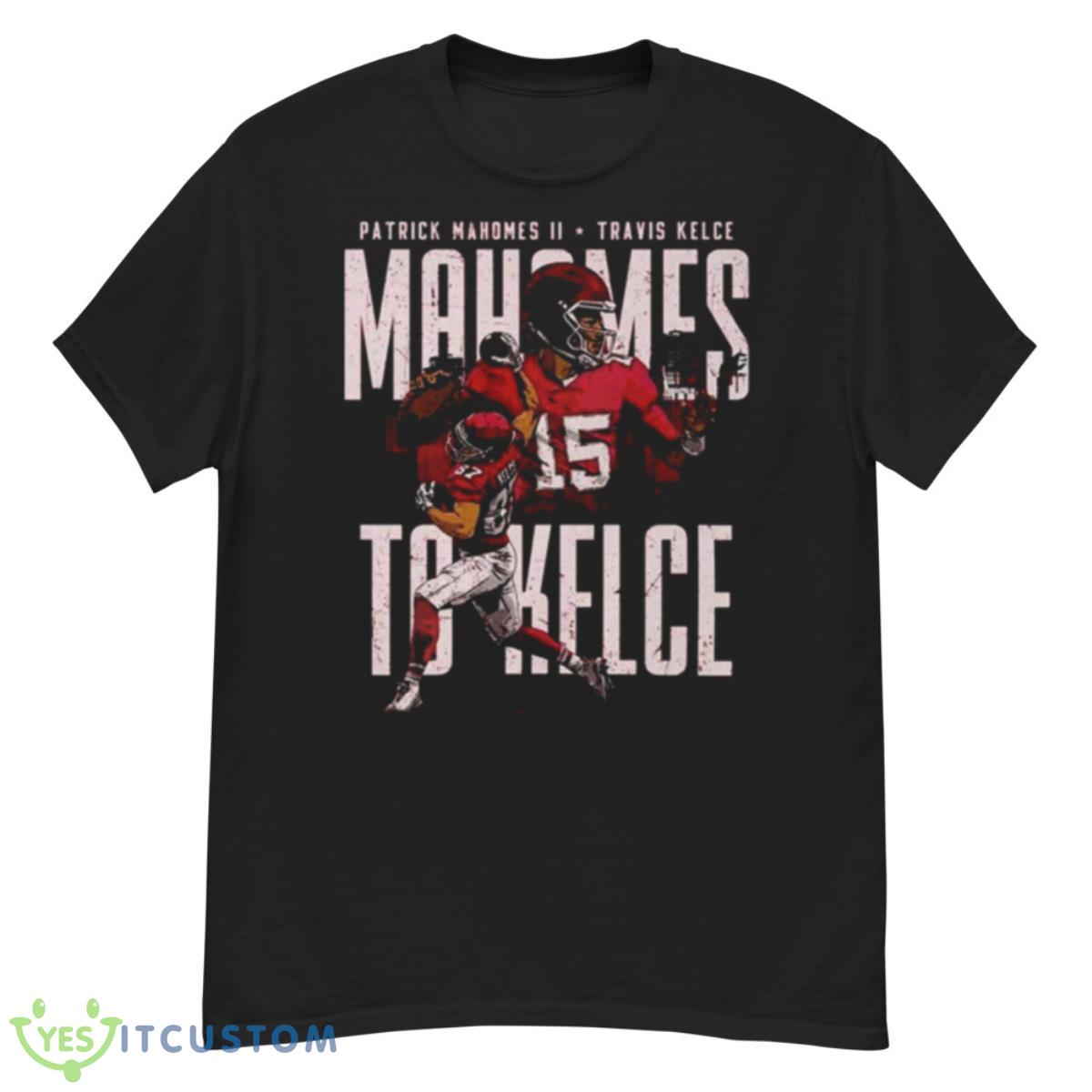 Patrick Mahomes II VS Travis Kelce Kansas City Football Shirt 12 Patrick Mahomes II VS Travis Kelce Kansas City Football Shirt - G500 Men’s Classic T-Shirt