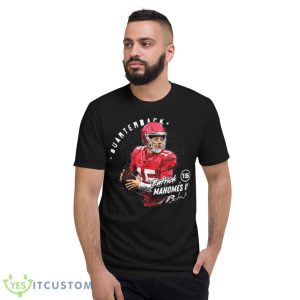 Patrick Mahomes III Kansas City Dots Quarterback signature shirt - Short Sleeve T-Shirt