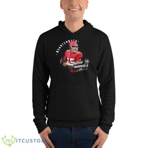 Patrick Mahomes III Kansas City Dots Quarterback signature shirt - Unisex Fleece Pullover Hoodie