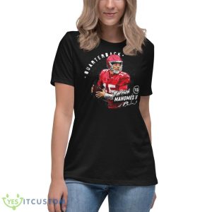 Patrick Mahomes III Kansas City Dots Quarterback signature shirt - Women's Relaxed Short Sleeve Jersey Tee