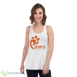 Paws 4 Surviva Shirt - Women's Flowy Racerback Tank