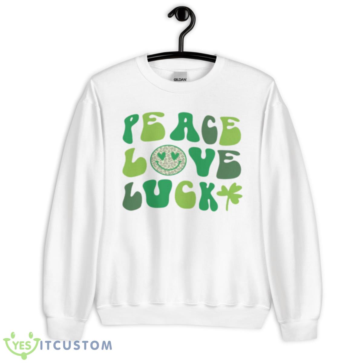 Peace Love Luck Shirt 11 Peace Love Luck Shirt - Unisex Heavy Blend Crewneck Sweatshirt