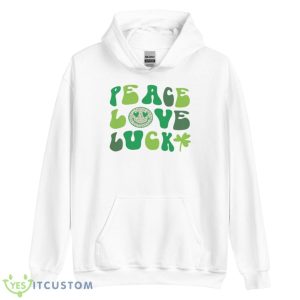 Peace Love Luck Shirt 7 Peace Love Luck Shirt - Unisex Heavy Blend Hooded Sweatshirt