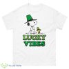 Peanuts Snoopy St Patrick’s Day Lucky Vibes Shirt - 500 Men’s Classic Tee Gildan