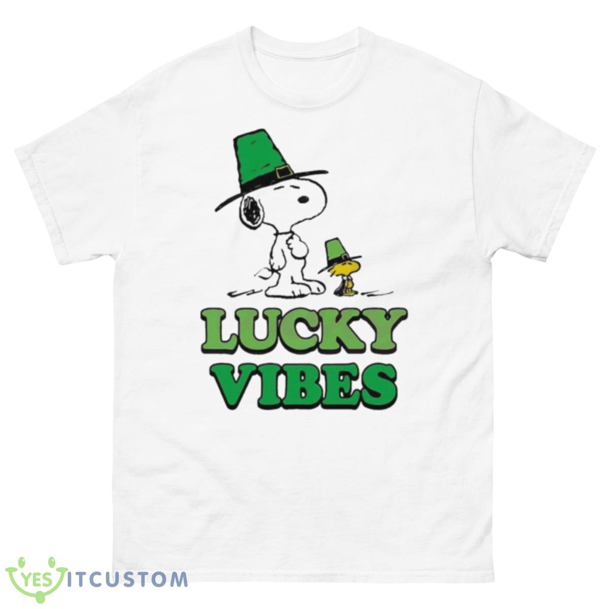 Peanuts Snoopy St Patrick’s Day Lucky Vibes Shirt 10 Peanuts Snoopy St Patrick’s Day Lucky Vibes Shirt - 500 Men’s Classic Tee Gildan
