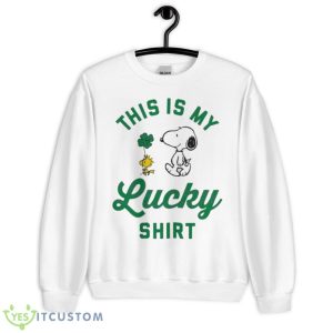 Peanuts Snoopy St Patrick’s Day This Is My Lucky Shirt - Unisex Heavy Blend Crewneck Sweatshirt