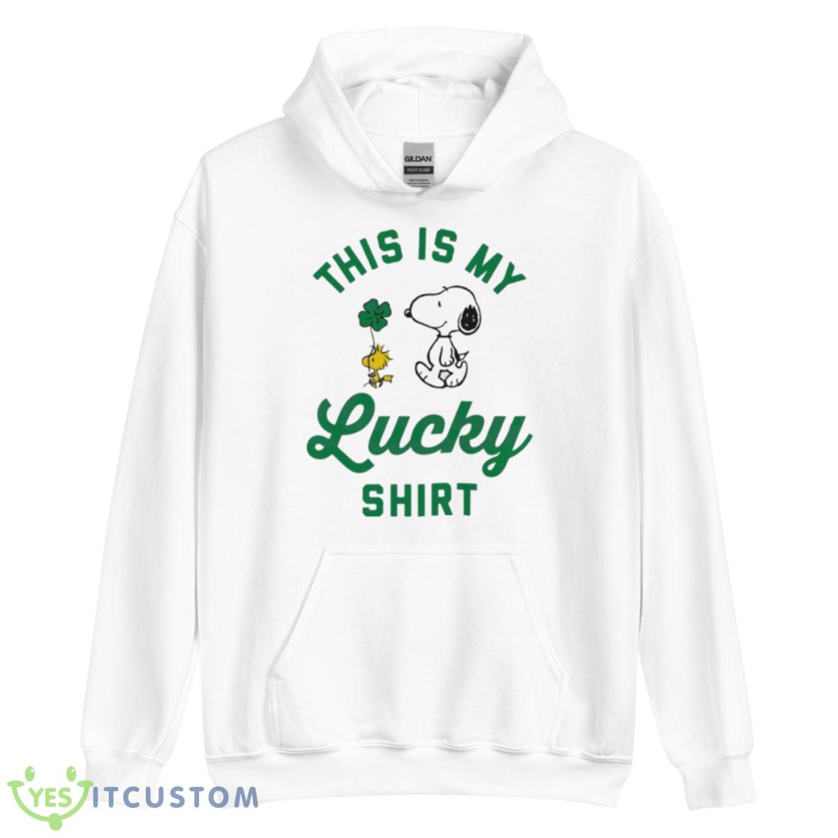 Peanuts Snoopy St Patrick’s Day This Is My Lucky Shirt 3 Peanuts Snoopy St Patrick’s Day This Is My Lucky Shirt - Unisex Heavy Blend Hooded Sweatshirt