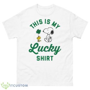 Peanuts Snoopy St Patrick’s Day This Is My Lucky Shirt - 500 Men’s Classic Tee Gildan