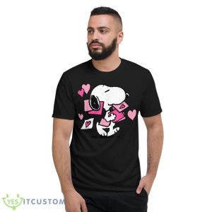 Peanuts Valentines Letter Snoopy Shirt - Short Sleeve T-Shirt