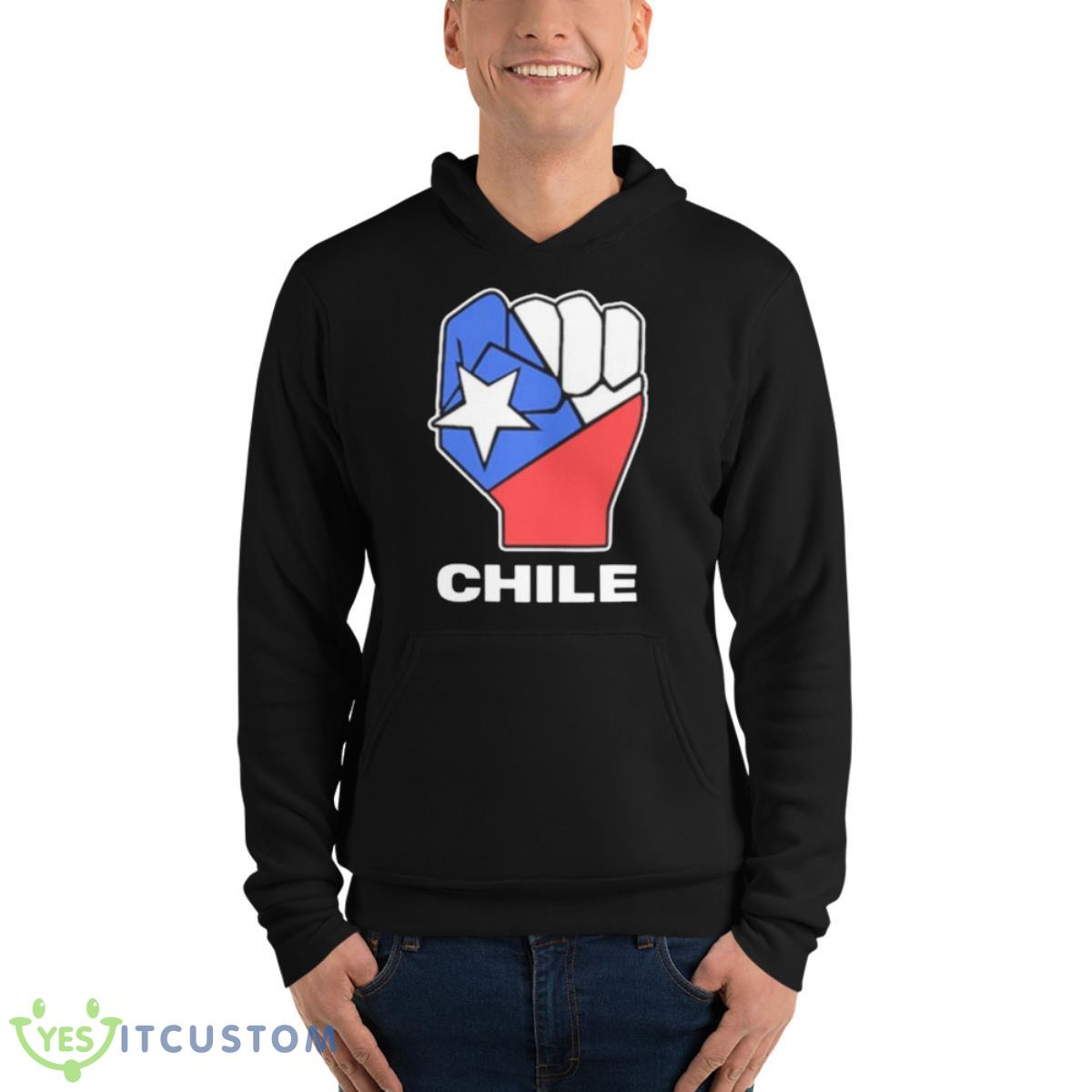 Pedro Wearing Chile Shirt 4 Pedro Wearing Chile Shirt - Unisex Fleece Pullover Hoodie
