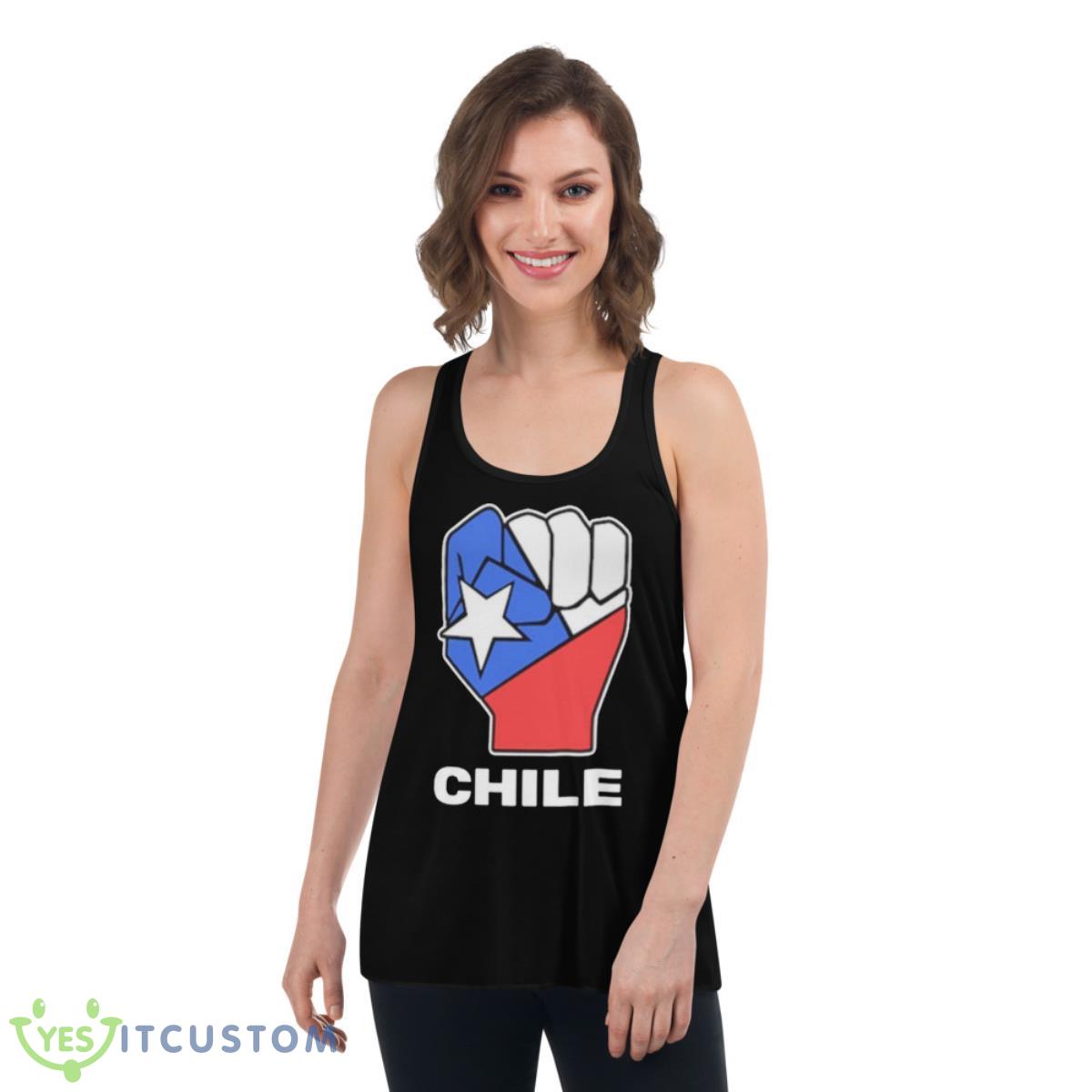 Pedro Wearing Chile Shirt 5 Pedro Wearing Chile Shirt - Women's Flowy Racerback Tank