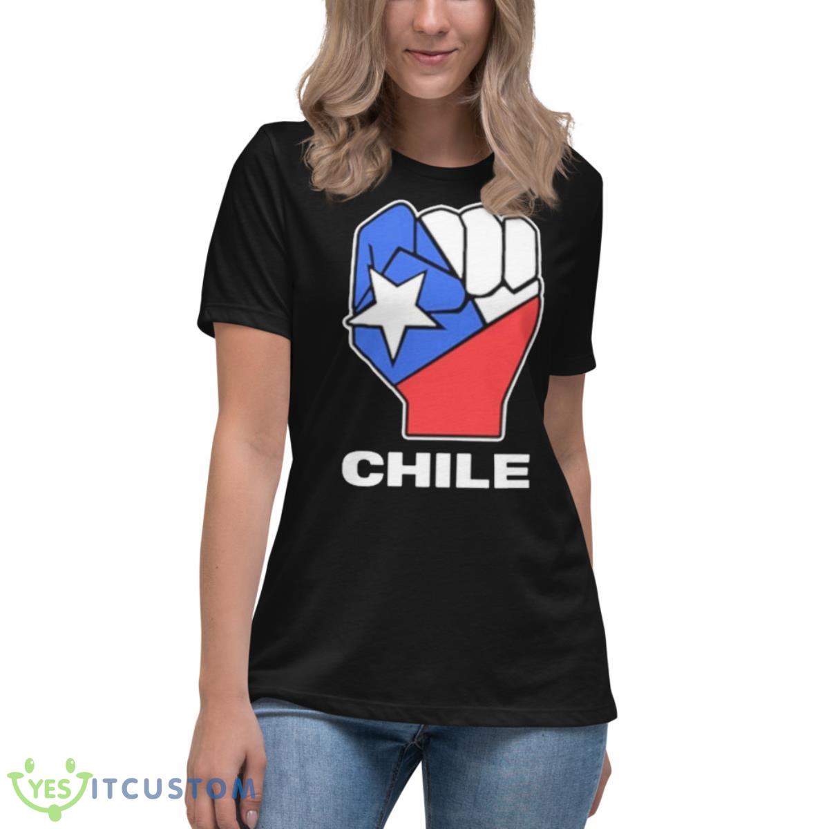 Pedro Wearing Chile Shirt 6 Pedro Wearing Chile Shirt - Women's Relaxed Short Sleeve Jersey Tee