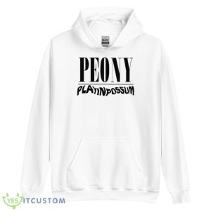 Peony Play In Possum Shirt - Unisex Heavy Blend Hooded Sweatshirt