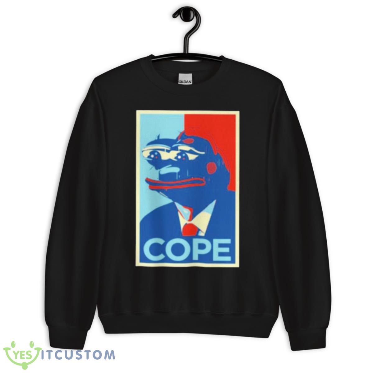 Pepe Frog Cope Shirt 3 Pepe Frog Cope Shirt - Unisex Crewneck Sweatshirt