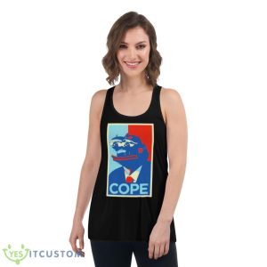 Pepe Frog Cope Shirt 10 Pepe Frog Cope Shirt - Women's Flowy Racerback Tank