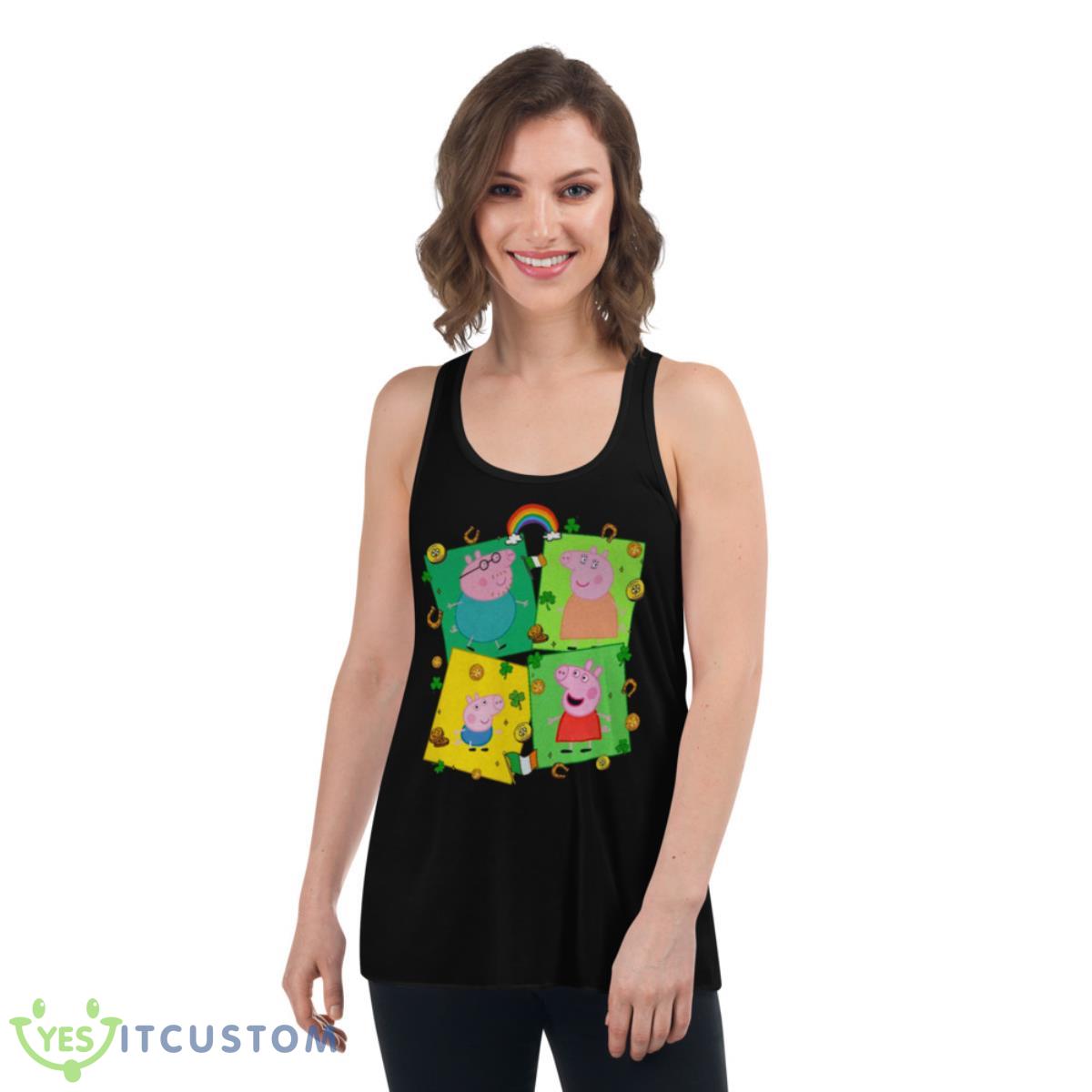 Peppa Pig Family Shirt 5 Peppa Pig Family Shirt - Women's Flowy Racerback Tank