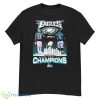 Philadelphia Eagles Skyline, A J Brown And Jalen Hurts Super Bowl LVII Champions Signatures Shirt - G500 Men’s Classic T-Shirt