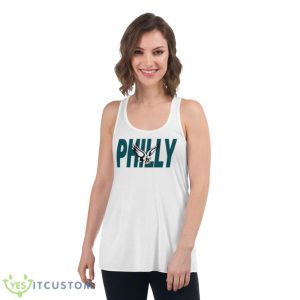 Philadelphia Football Philly Eagle Shirt 8 Philadelphia Football Philly Eagle Shirt - Women's Flowy Racerback Tank