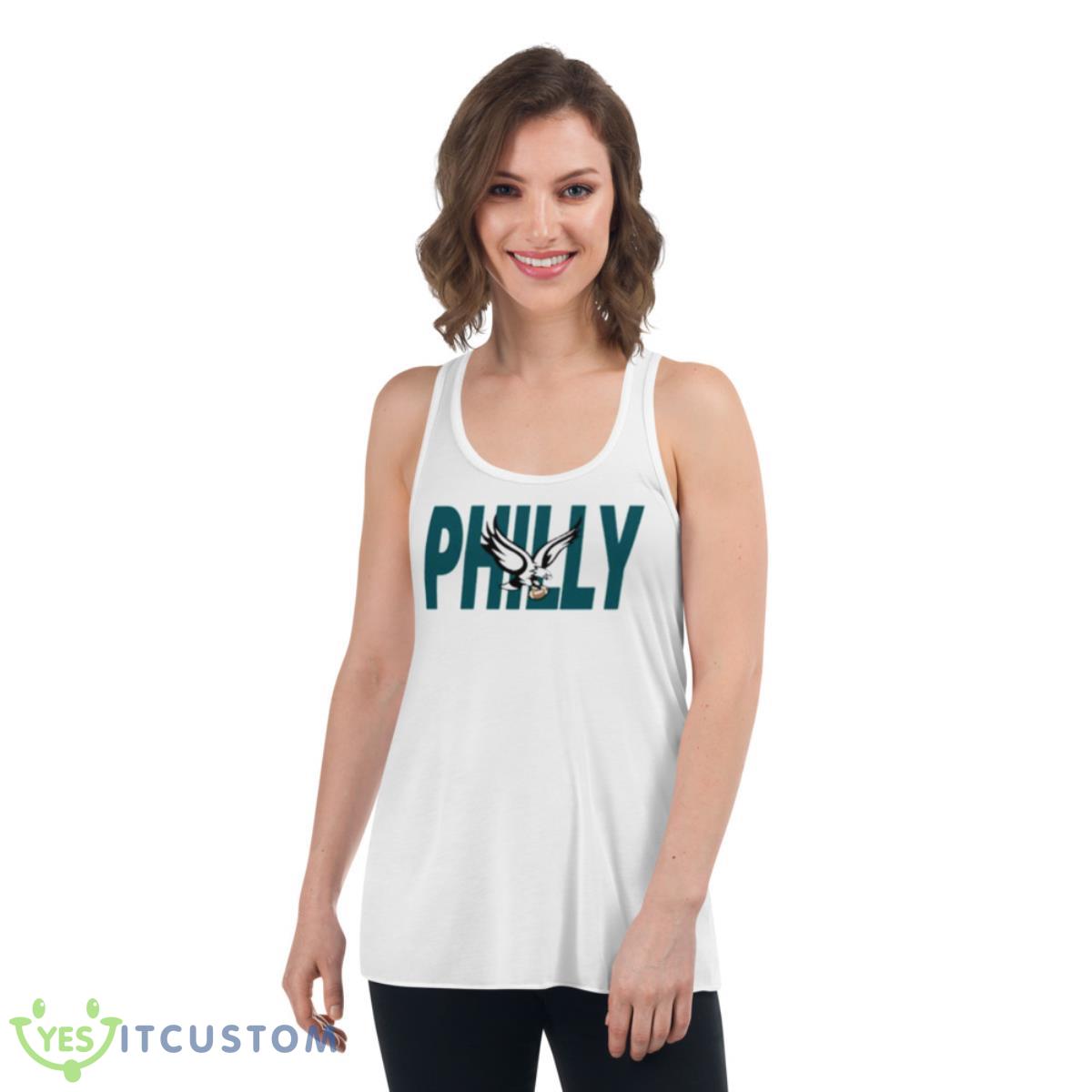 Philadelphia Football Philly Eagle Shirt 4 Philadelphia Football Philly Eagle Shirt - Women's Flowy Racerback Tank