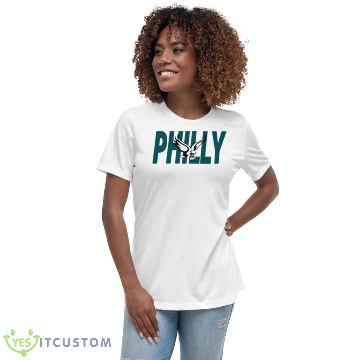 Philadelphia Football Philly Eagle Shirt 5 Philadelphia Football Philly Eagle Shirt - Women's Relaxed Short Sleeve Jersey Tee