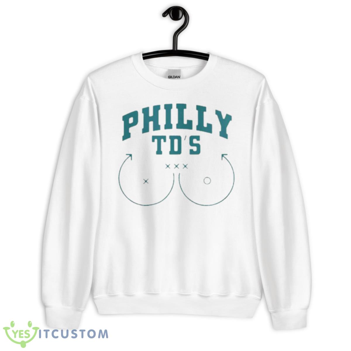 Philly Eagles Boob Shirt 2 Philly Eagles Boob Shirt - Unisex Heavy Blend Crewneck Sweatshirt